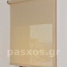 Συρόμενη πόρτα, με ρόλερ κατασκευής εργαστηρίου μας (ΠΑΣΧΟΣ), σε μπαλκονόπορτα διαμερίσματος στην Ηλιούπολη. Διακρίνεται ο μηχανισμός.