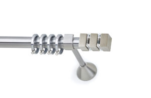 Μοντέρνα Κουρτινόξυλα Inox με Swarovski