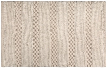 Πατάκι Μπάνιου Rocco Natural της Guy Laroche 100% βαμβάκι μπεζ με ανάγλυφο σχέδιο