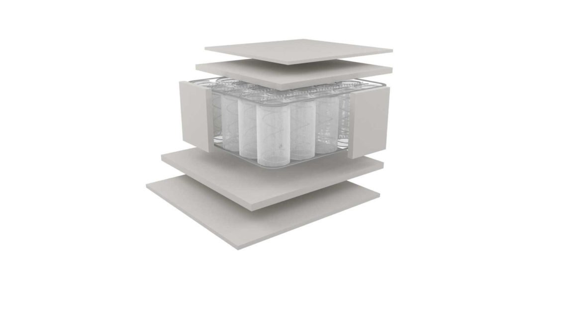 Dunlopillo Στρώμα Value, Ορθοπεδικό στρώμα ύπνου, ύψους 24cm, μέτριο, ανεξάρτητα ελατήρια Pocket Springs, σε συνδυασμό με Foam Plus