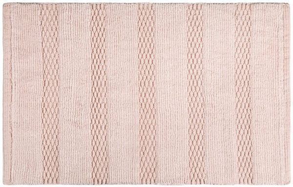 Πατάκι Μπάνιου Rocco Old Pink της Guy Laroche 100% βαμβάκι ροζ παστέλ με ανάγλυφο σχέδιο