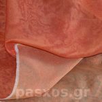 Διπλή οργάντζα (double face, ντούμπλε φας, δείγμα υφάσματος διπλής όψης (λεπτομέρεια)