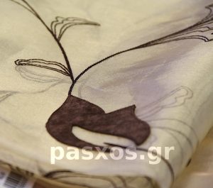 Οργάντζα (ύφασμα, οργαντίνα, με κέντημα, δείγμα ΠΑΣΧΟΣ)