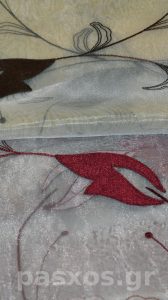 Οργάντζα (οργαντίνα, ύφασμα, με κέντημα, δειγματολόγιο για κουρτίνες)