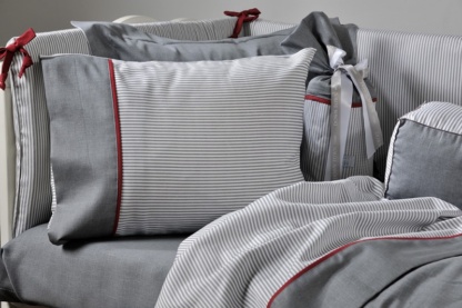 Γκρι Ριγέ Σεντόνια Downtown Grey Stripe Primo Σχ,701 Βαμβακοσατέν 220
