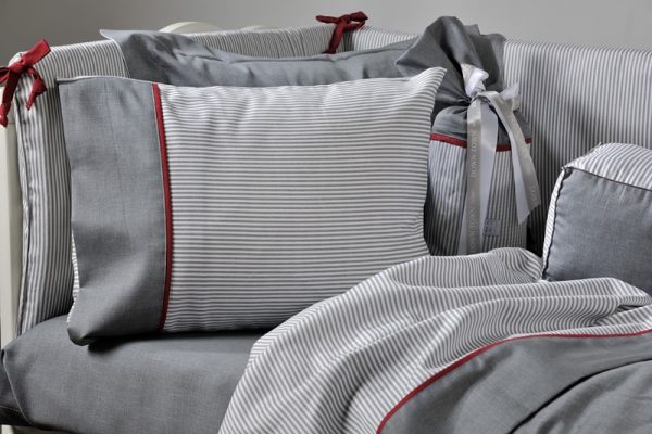Γκρι Ριγέ Σεντόνια Downtown Grey Stripe Primo Σχ,701 Βαμβακοσατέν 220