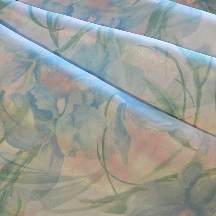 Λαμπερό Floral Ύφασμα
