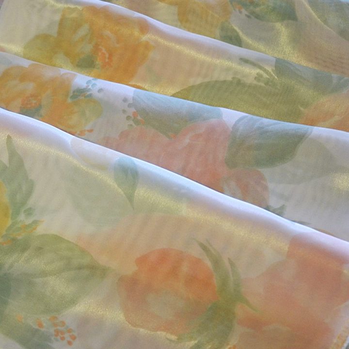 Floral Βουάλ για Κουρτίνες