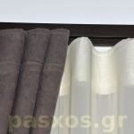 Διαμέρισμα στην Ηλιούπολη, κουρτίνες σαλονιού. Λεπτομέρεια ραφής.