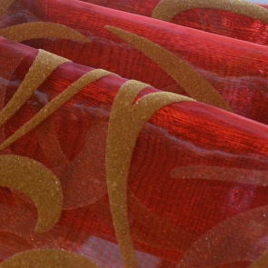 Βυσσινί Οργάντζα Κουρτίνας Armonia