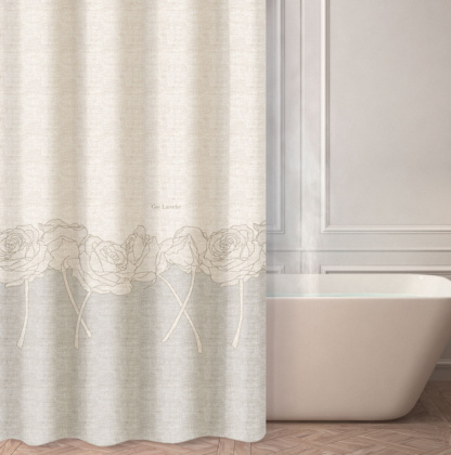 Γκρι Κουρτίνα Μπάνιου Guy Laroche Lady Silver
