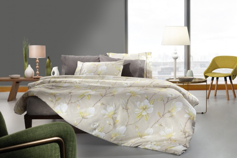 Floral Σεντόνια Ashley Lime Guy Laroche
