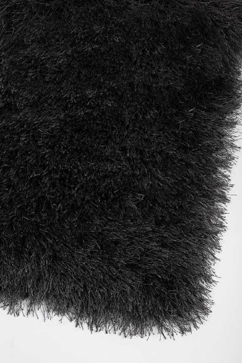 Μοντέρνο, Ανθρακί Χαλί Shaggy Με Πλούσια Πλέξη Και Μακριά Λαμπερά Νήματα, Αντιστατικό, Αντιβακτιριδιακό, Κατάλληλο Για Σαλόνι, Καθιστικό, Υπνοδωμάτιο - Colore Colori Rich 80068/900