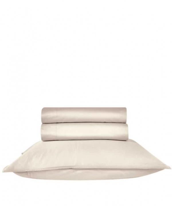 KENTIA Μαξιλαροθήκες Βαμβακοσατέν Εκρού Opulence 121. Γαλλικού Τύπου