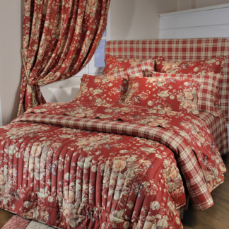 Παπλωματοθήκη Μονή 695 Floral Red - DownTown