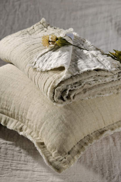 Ριχτάρι Frayed Edges Light Beige - DownTown