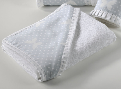 Βρεφική Κάπα Με Πιετάκι 686 Butterdot Grey - DownTown