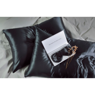 Μεταξωτή Μάσκα Ύπνου Μαύρη, Από 100% Μετάξι Μουριάς, Εξαιρετικά Απαλή - Black Downtown