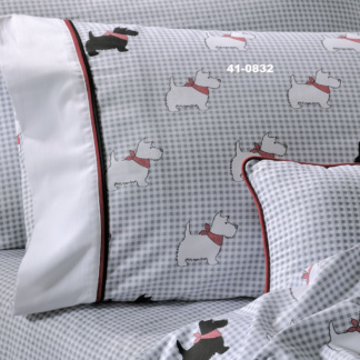 Ζεύγος Μαξιλαροθήκες Υπνου 767 Scottish Dog - DownTown