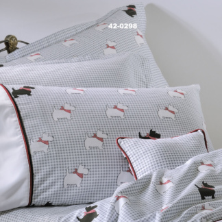 Ζεύγος Μαξιλαροθήκες Oxford 767 Scottish Dog - DownTown