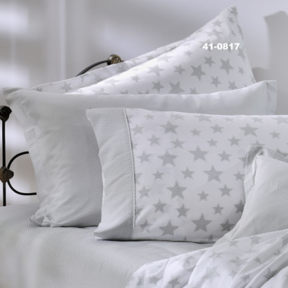 Ζεύγος Μαξιλαροθήκες Oxford 768 Starry Grey - DownTown