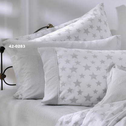 Ζεύγος Μαξιλαροθήκες Oxford 768 Starry Grey Ταίρι - DownTown