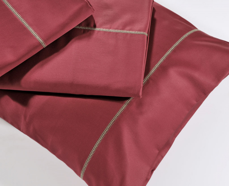 Ζεύγος Μαξιλαροθήκες Oxford 250/9 Red - DownTown
