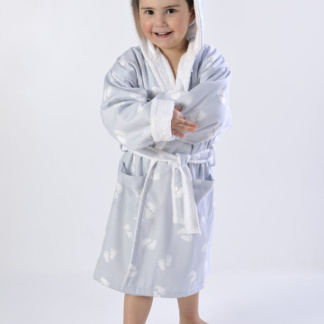 Παιδικό Μπουρνούζι Με Υφασμα 689 No.6 Feet Grey - DownTown