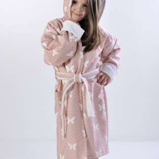 Παιδικό Μπουρνούζι Με Υφασμα 685 Butterdot Peach No.2 - DownTown