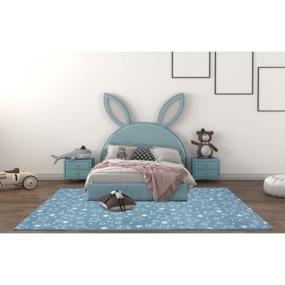 Colore Colori Diamond Kids 8468/231 Παιδικό Χαλί μπλε με αστεράκια. Υψηλής ποιότητας, μηχανής, με πυκνό πέλος, στιβαρή πλέξη και απαλό τρίχωμα, κατάλληλο για την σκληρή, καθημερινή χρήση.