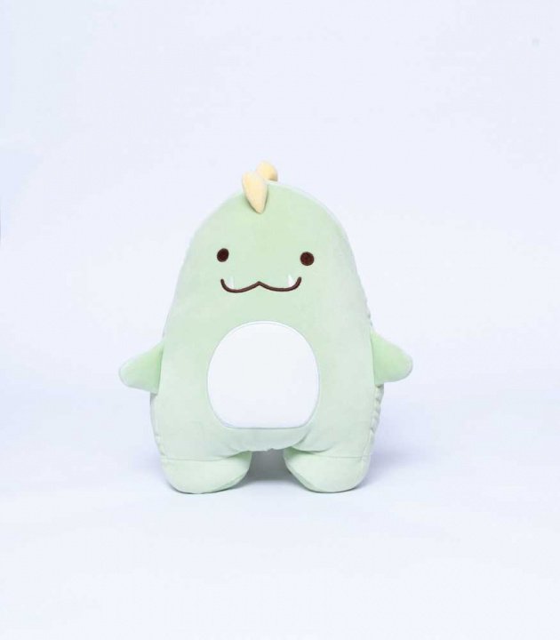 Βρεφικό παιχνίδι λούτρινο, πράσινο - λευκό, κατασκευασμένο από μικροϊνες με πολυεστερική γέμιση, 18 x 23 x 37 εκατοστά - ΝΒ0129