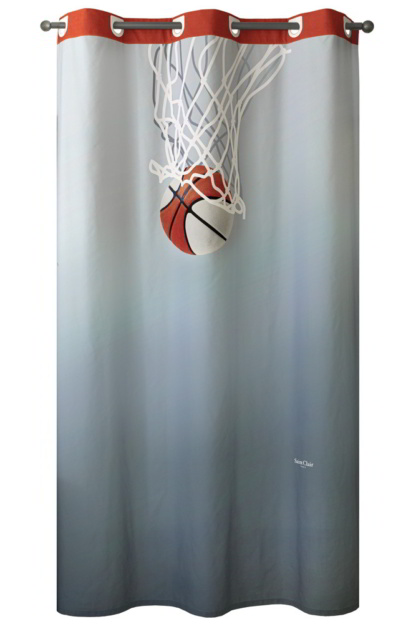 Παιδική Κουρτίνα Basket. Γκρι Και Κόκκινη Με Τρουκς - Saint Clair Soft Touch Hoop