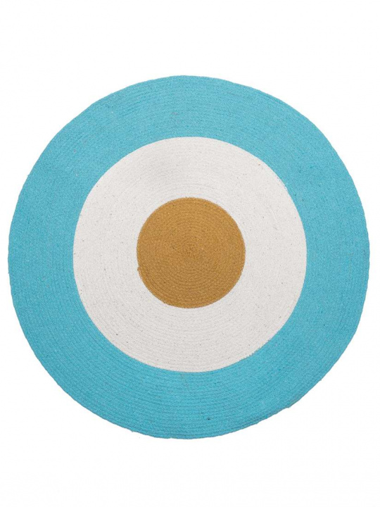 Χαλακι Στρογγυλο Home Décor Δ. 140Cm TRICOLORE - AQUA