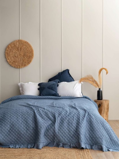 Κουβερλι King Size Cover Collection 260X240 JOCELYN - BLUE