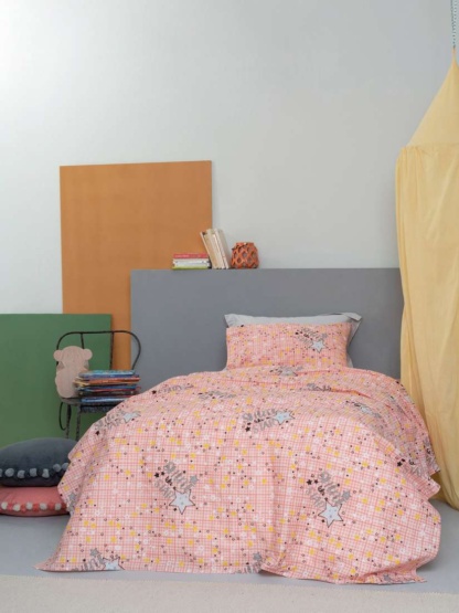 Σετ Παπλωματοθηκη Ημιδιπλη Luminous 170X250 CLUSTER - PINK