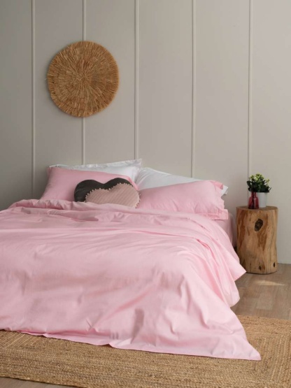 Σεντονι Υπερδιπλο 240X270 LUXE SATEEN - ROSE - Image 2