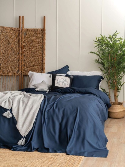Σεντονι Υπερδιπλο 250X270 NATURE - NAVY