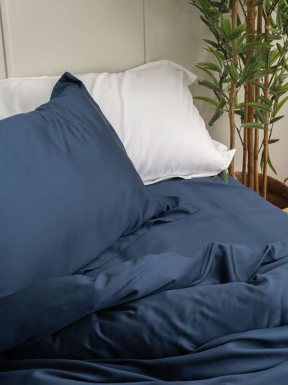 Σεντονι Υπερδιπλο 250X270 NATURE - NAVY - Image 2