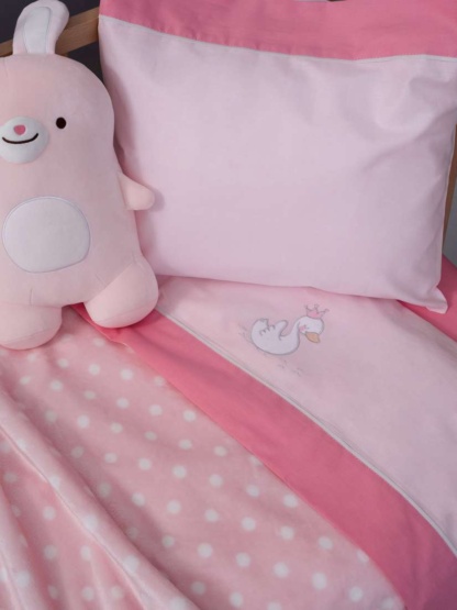 Σετ Σεντονια Κουνιας Baby Joia 130X180 BJ525 - PINK