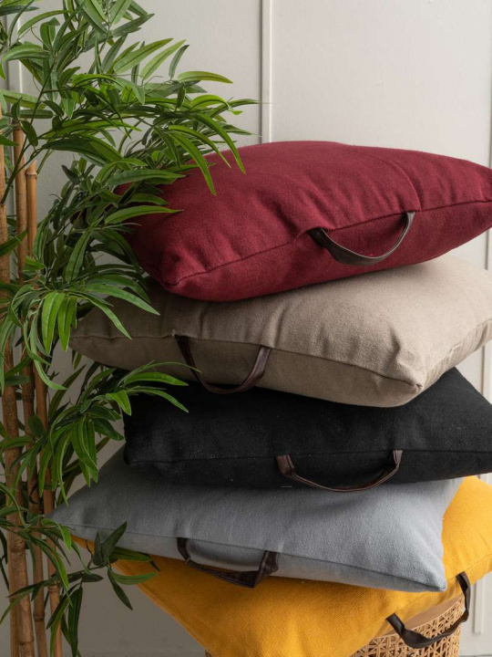 Μαξιλαρα Δαπεδου Με Λαβη Home Décor 60X60 BRAGI - KHAKI - Image 2