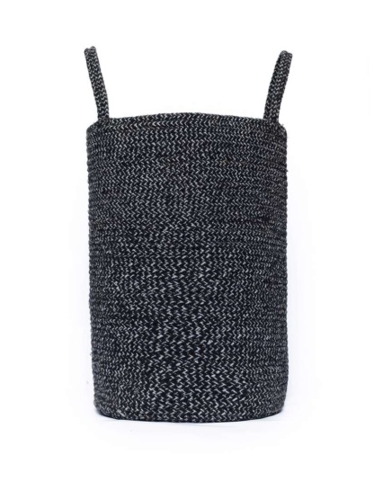 Διακοσμητικο Καλαθι Με Χερουλια Home Décor 30X45 RAN - GREY
