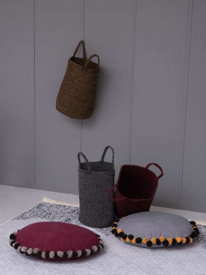 Διακοσμητικο Καλαθι Με Χερουλια Home Décor 30X45 RAN - GREY - Image 2