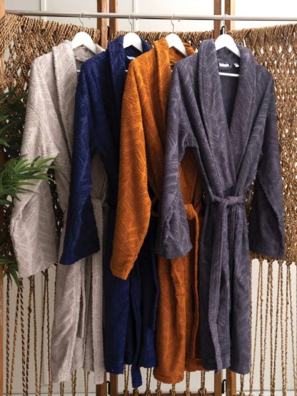 Μπουρνουζι Bathrobe Collection NARIA - SILVER - Image 2