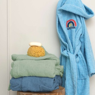 Μπουρνούζι με Κουκούλα Kids Bath SUPER DUDE - GREEN