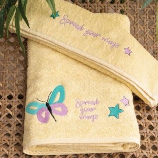 Σετ Πετσέτες Μπάνιου Kids Bath BUTTERFLY