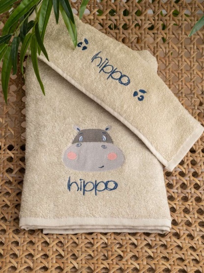 Σετ Πετσέτες Μπάνιου Kids Bath HIPPO