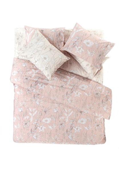 Guy Laroche - Σεντόνια Jade Old Pink. Σετ τριών τεμαχίων, κατασκευασμένο από 100% βαμβακερό Περκάλι 160 κλωστών. Με μοντέρνο, floral σχεδιασμό, σε ροζ και γκρι χρωματισμούς.