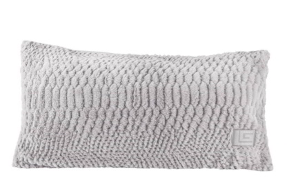 Διακοσμητική Μαξιλαροθήκη New Crusty Silver - Guy Laroche. Εξαιρετικά απαλή, κατασκευασμένη από 100% πολυεστερική γούνα, art fur ultrasoft. Μονόχρωμη, σε γκρι απόχρωση, μακρόστενη 30 x 60 εκατοστά.