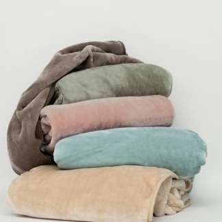 Κουβερτα Βελουτε Ημιδιπλη 160X220 DREAM VELOUR/2 - BEIGE