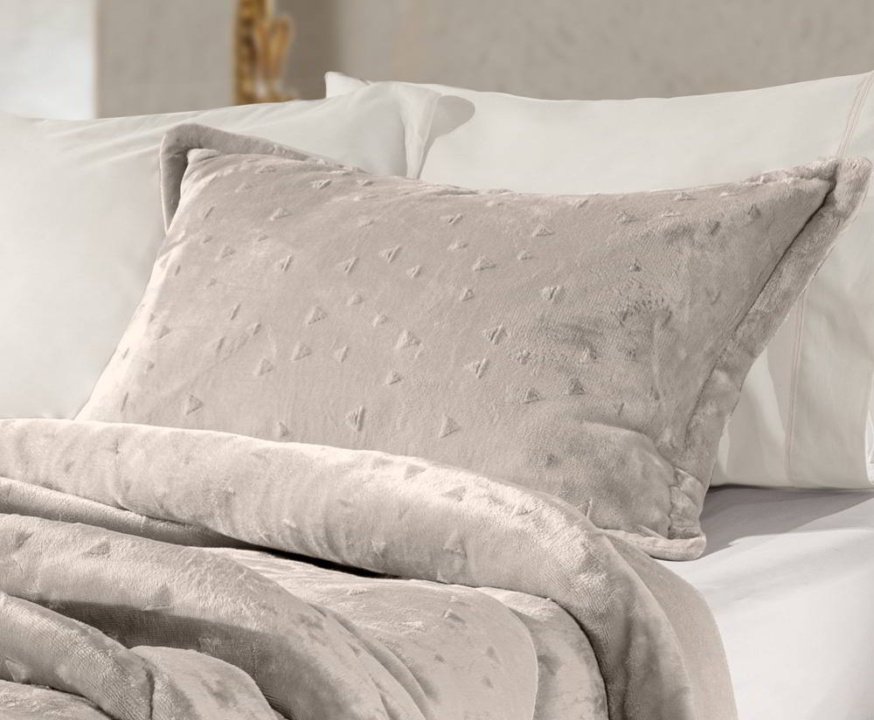 Guy Laroche Ζεύγος Διακοσμητικές Μαξιλαροθήκε Oxford, Μονόχρωμες, Σε Ανοιχτό Μπεζ Χρωματισμό - Bolero Natural